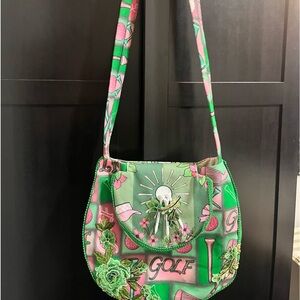 Golf themed crossbody bag/Handmade